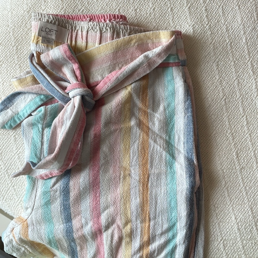 Multi colored linen pants